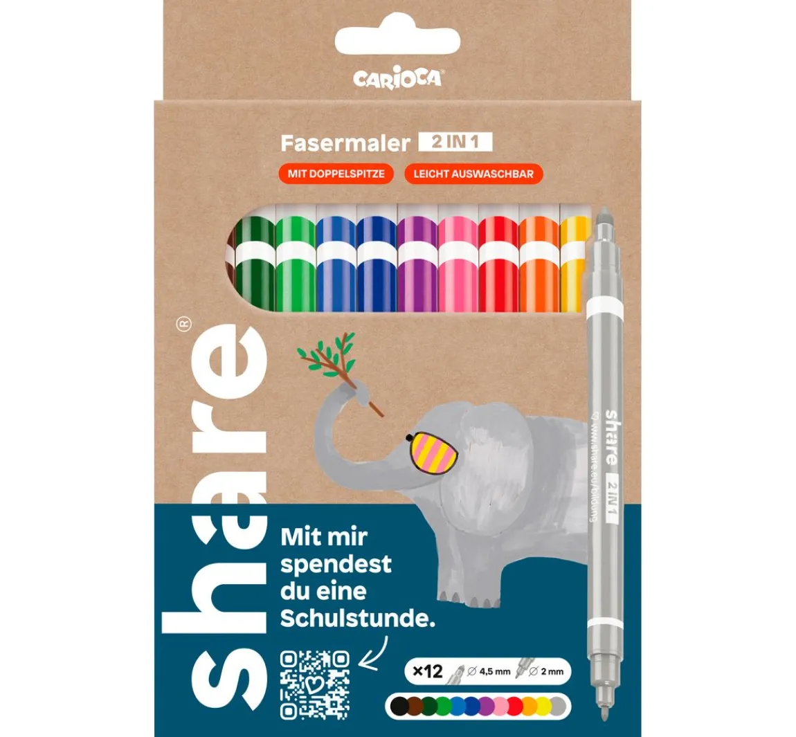 Best share Fasermaler Basic 2 in 1