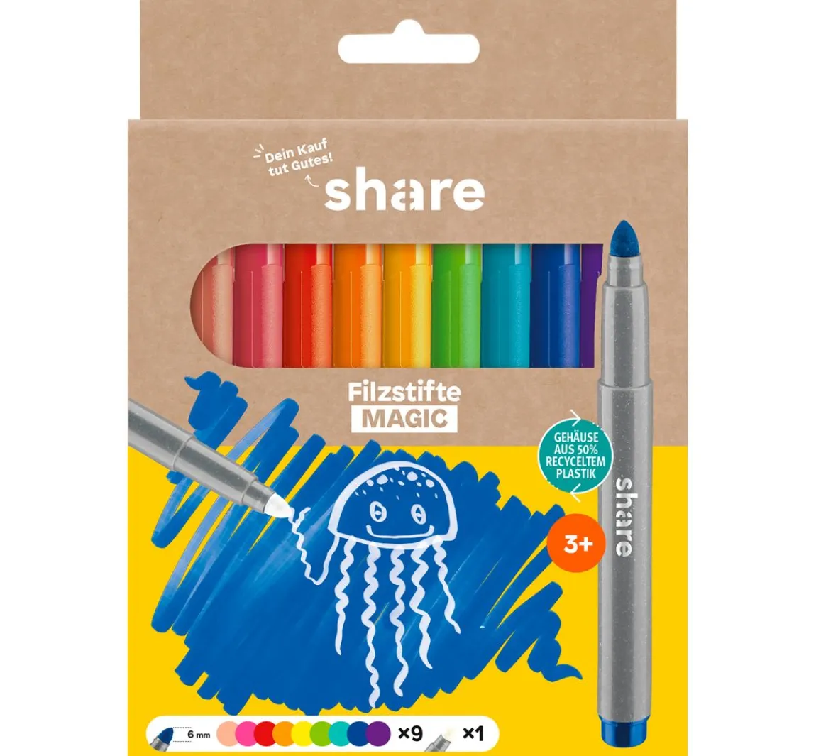 Best share Filzstift Magic, 10er-Set
