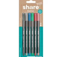 Best share Fineliner, 6er-Set