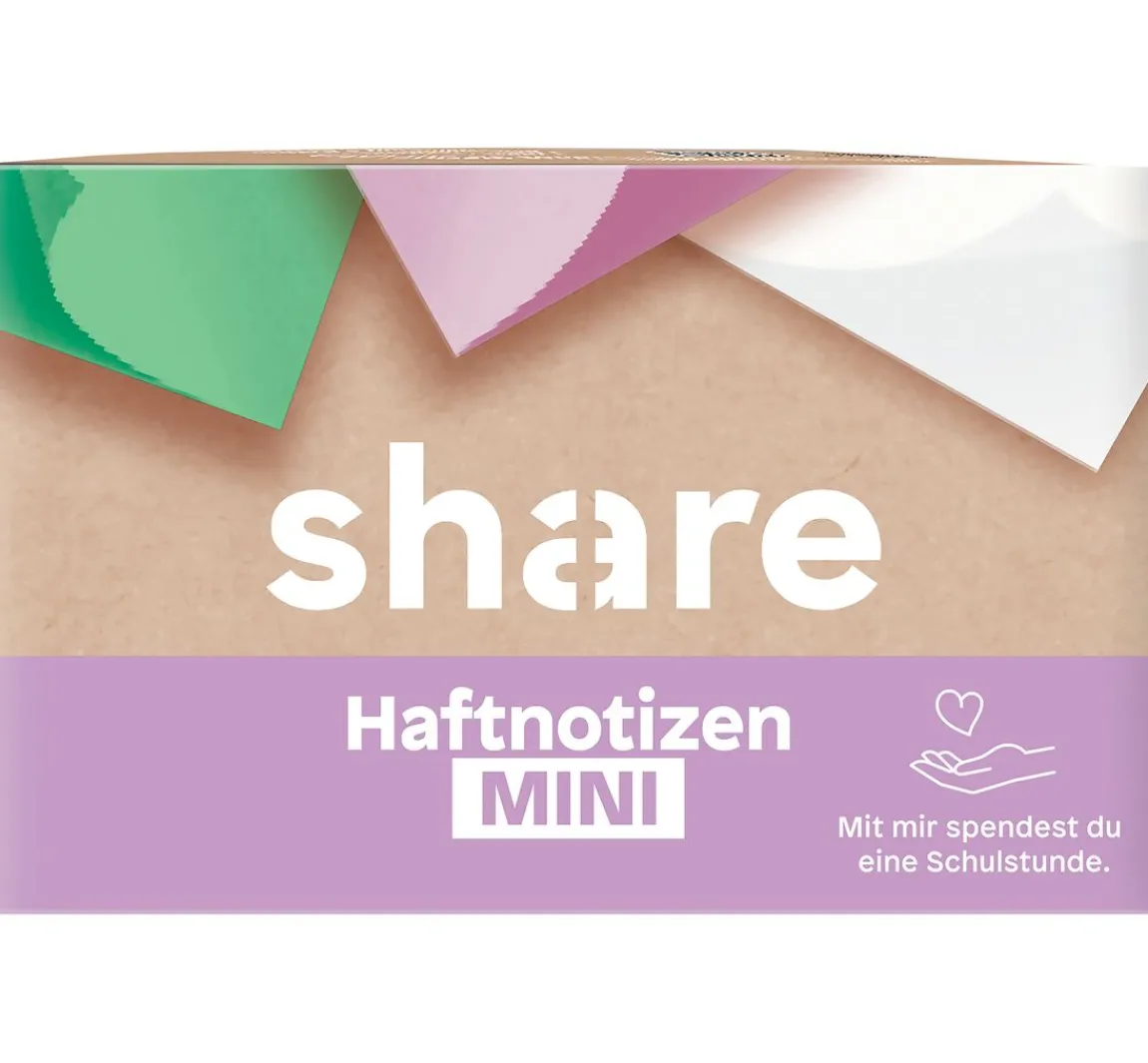 Sale share Haftnotizblock Mini, 6x100 Blatt