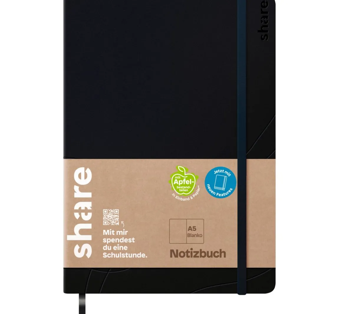 Outlet share Notizbuch, blanko