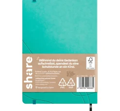 Outlet share Notizbuch, blanko