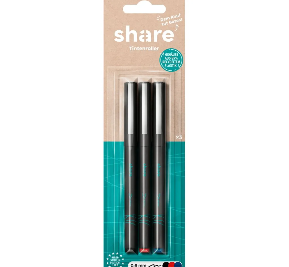 Outlet share Tintenroller, 3er-Set