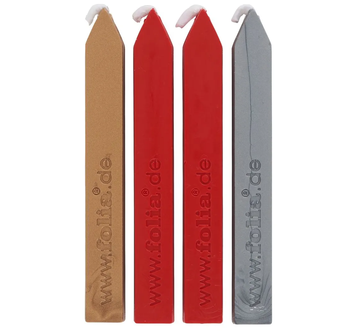 Outlet folia Siegelwachs, 4 farbig