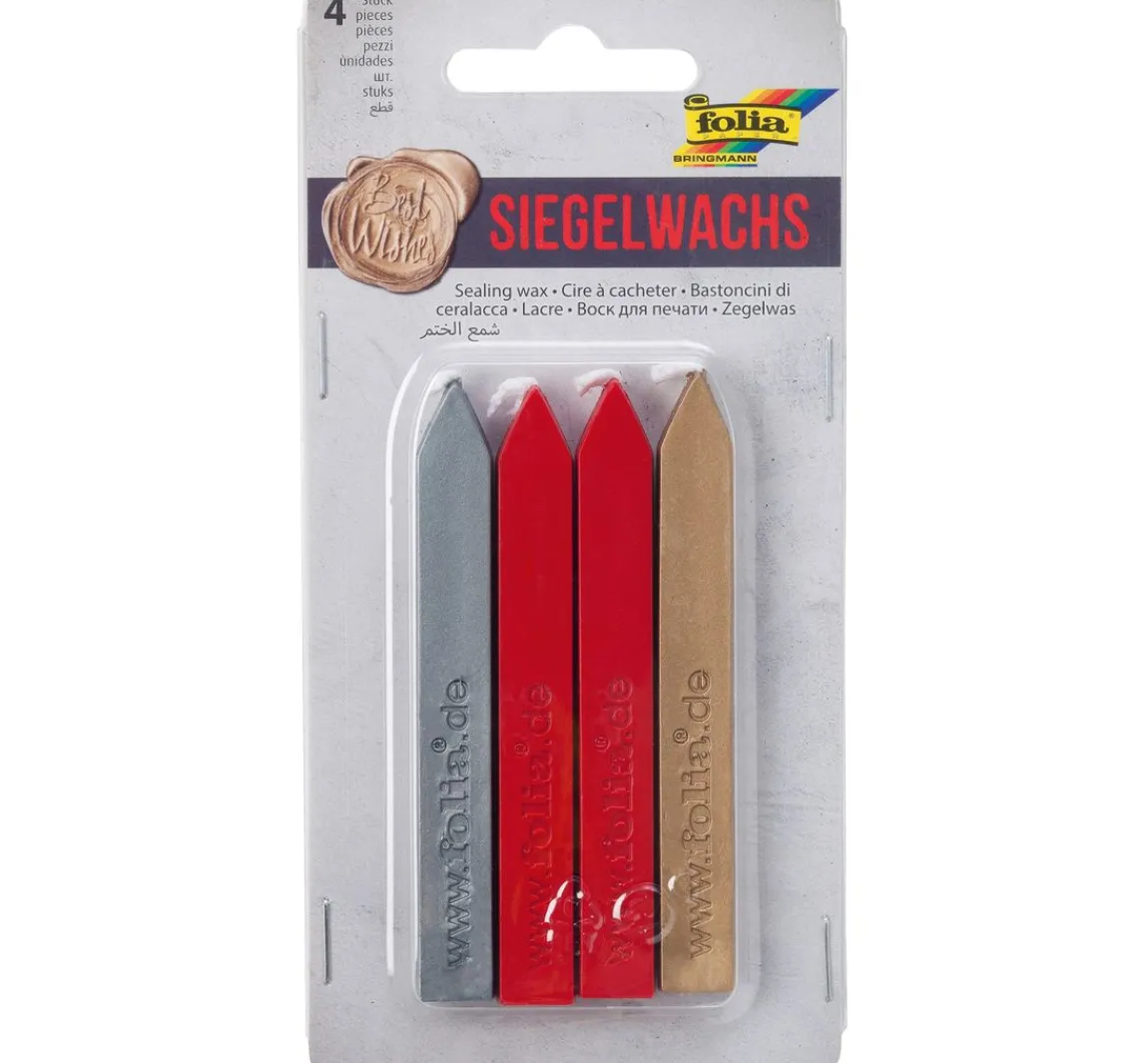 Outlet folia Siegelwachs, 4 farbig