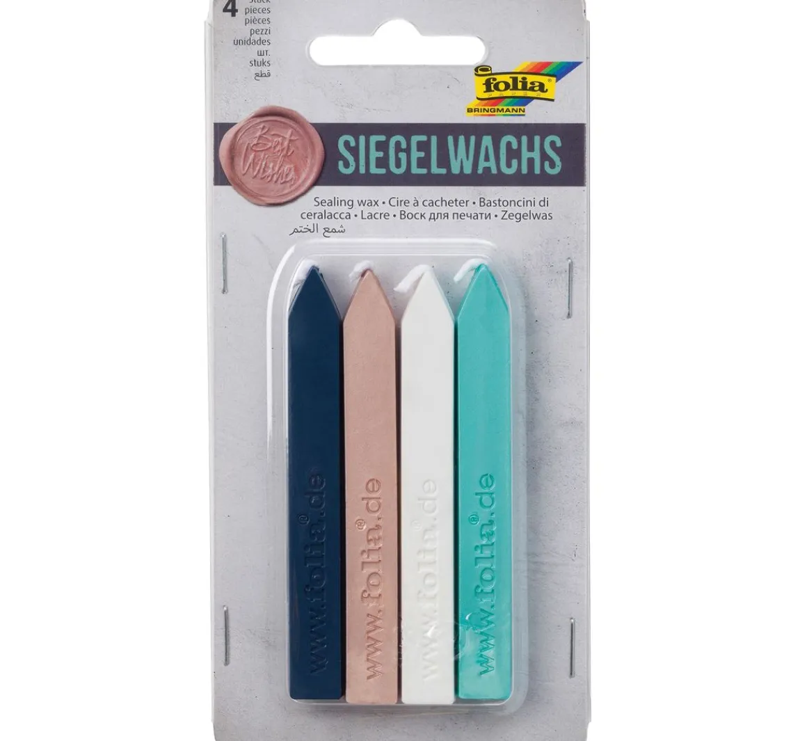 Outlet folia Siegelwachs, 4 farbig