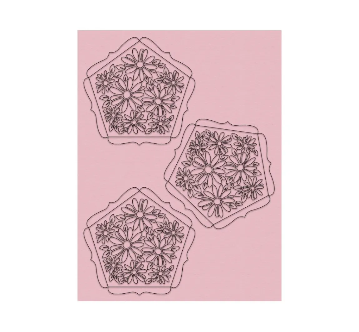 URSUS Silhouetten-Kugeln "Blumen''