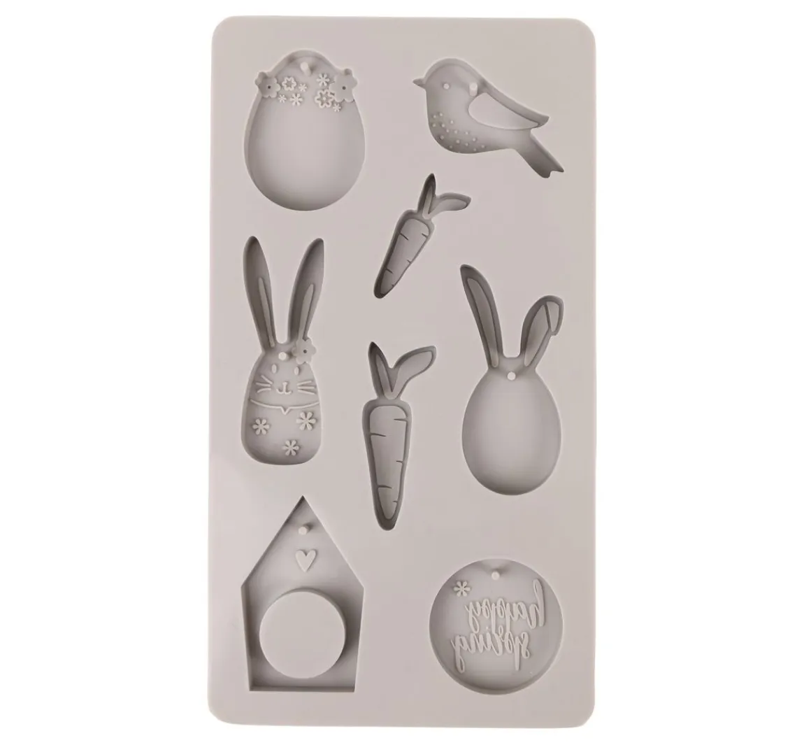 Discount Rayher Silikon Gießform "Happy Spring"