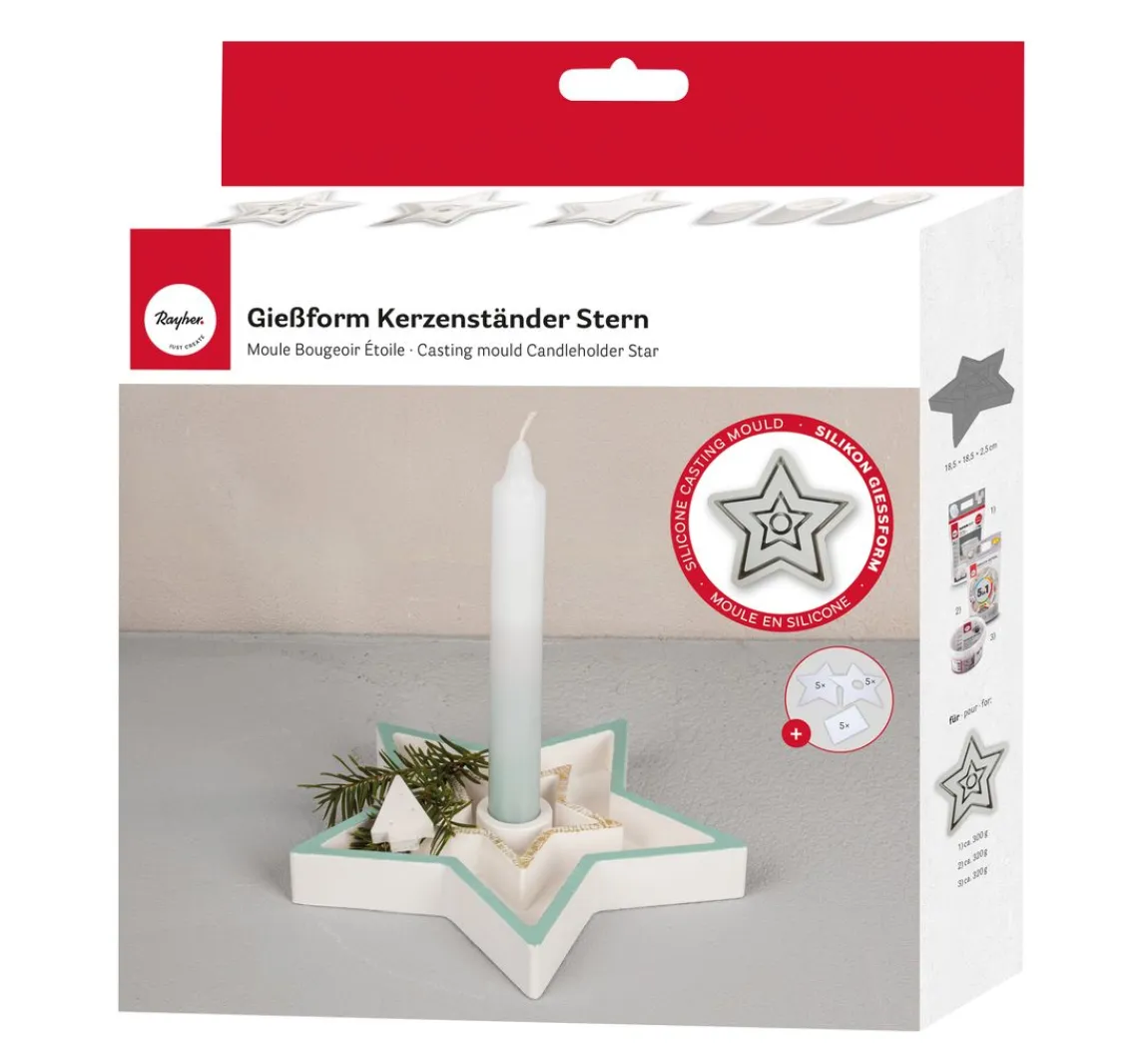 Online Rayher Silikon Gießform "Kerzenständer" inkl. Einleger
