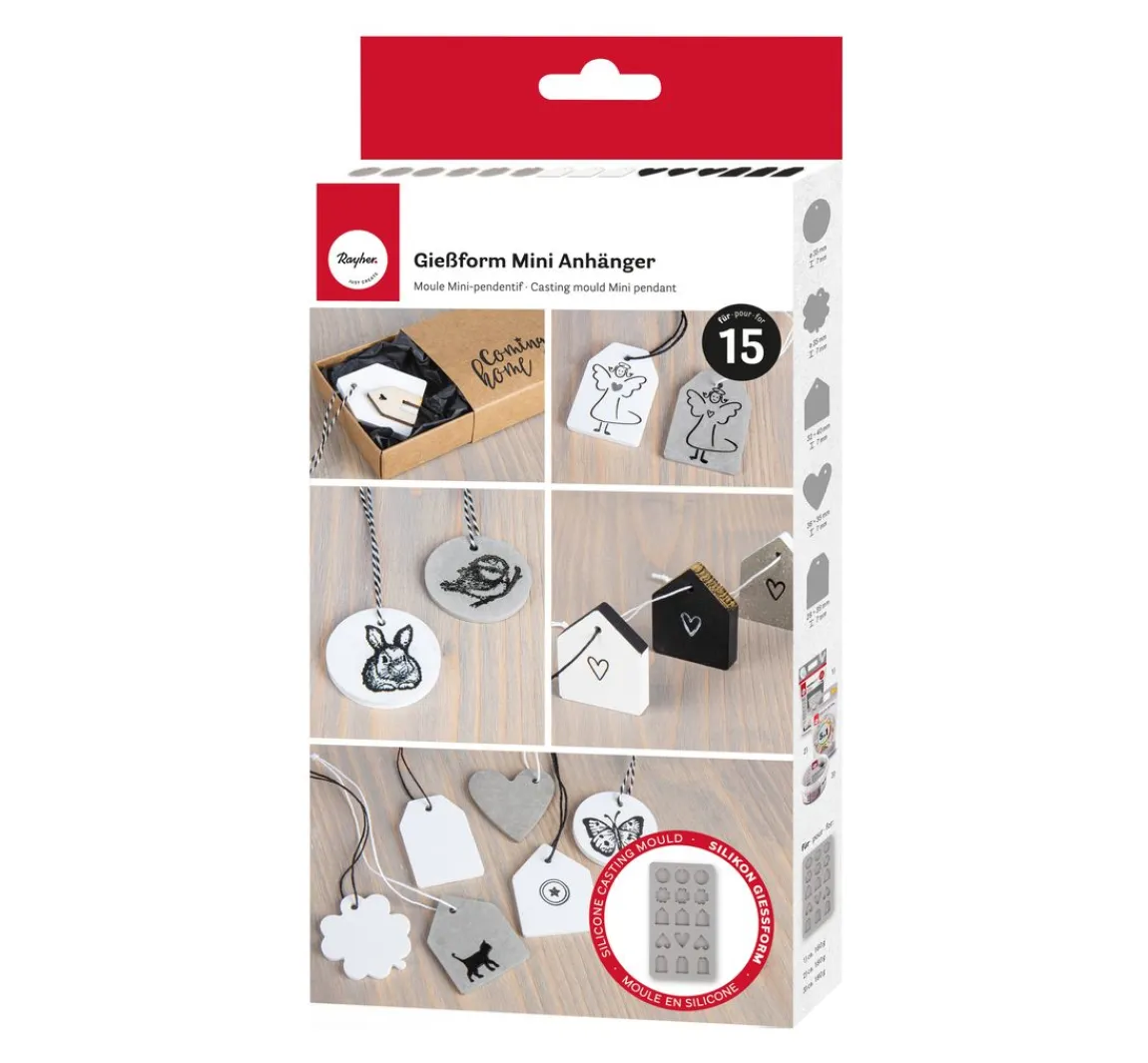 Rayher Silikon Gießform "Mini Anhänger"