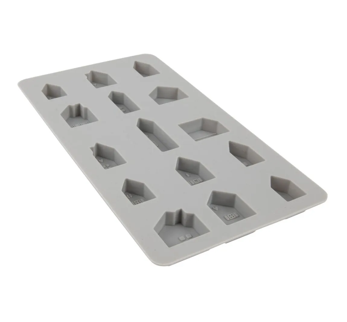 Hot Rayher Silikon Gießform "Mini Häuser"