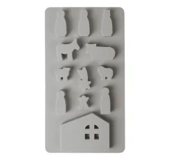 Hot Rayher Silikon Gießform "Mini Krippe"