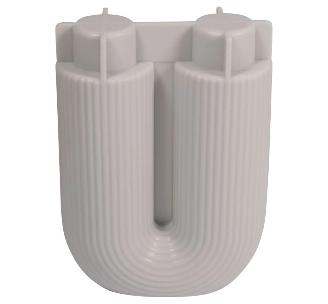 New Rayher Silikon Gießform "U-Form Vase geriffelt"