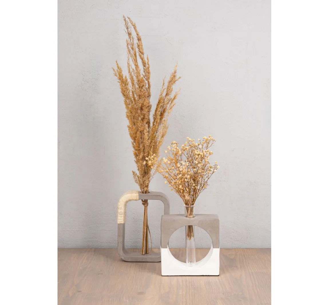 Hot Rayher Silikon Gießform "Vase Quadrat mit Kreis"