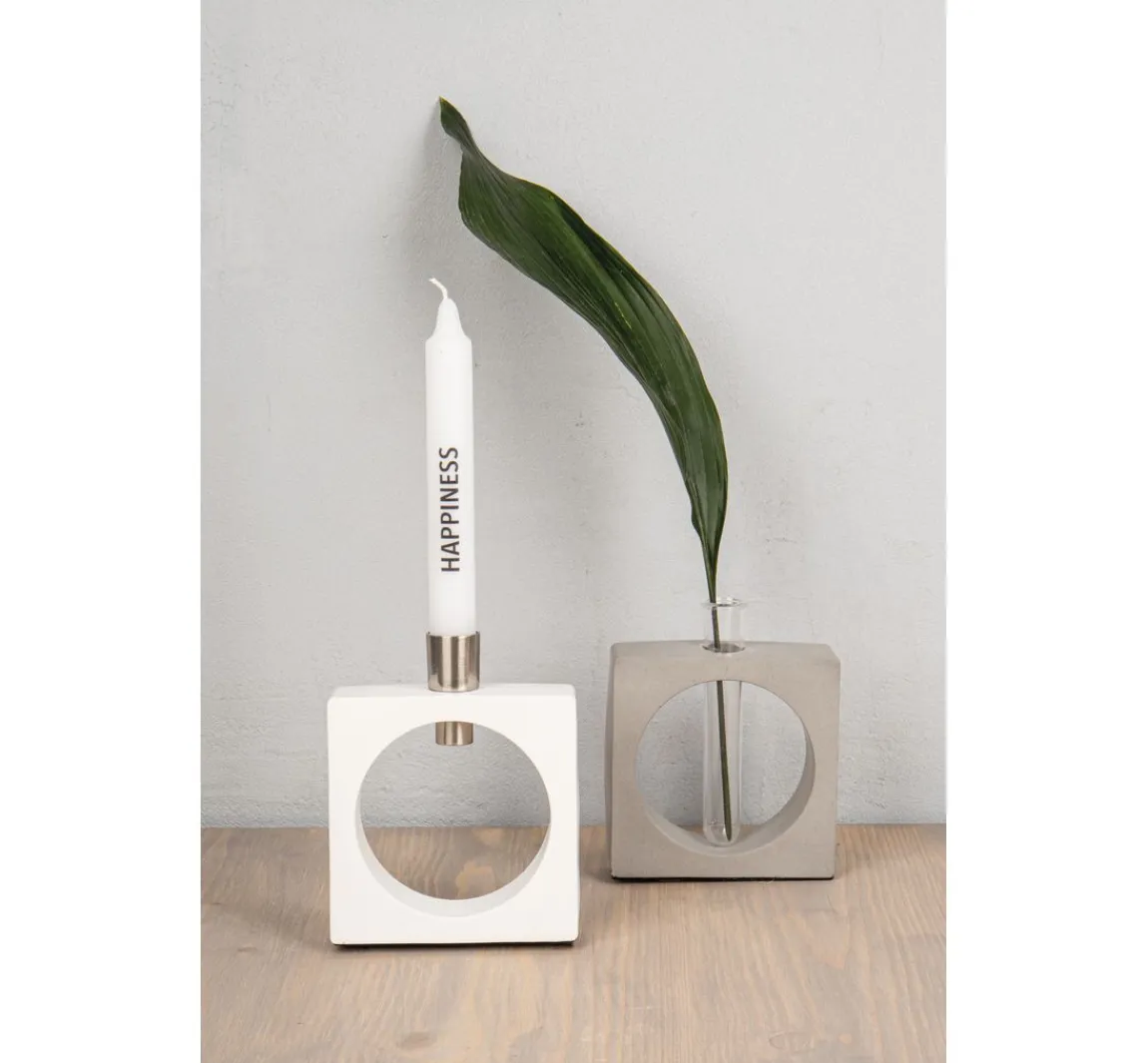 Hot Rayher Silikon Gießform "Vase Quadrat mit Kreis"