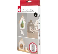 Rayher Silikon Gießform "Vogelhaus & Vogel"