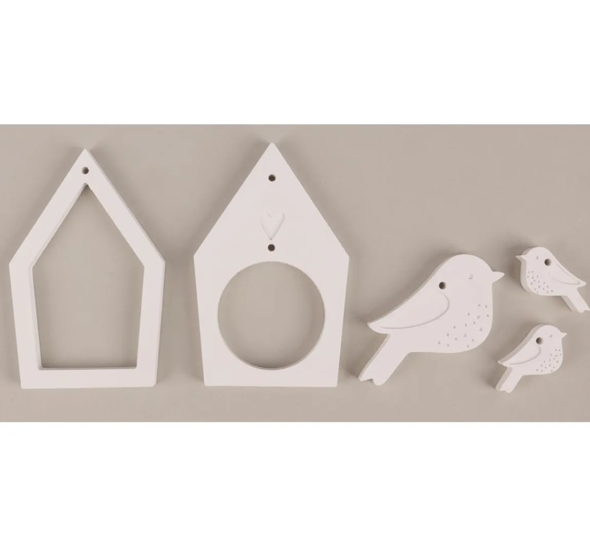 Best Rayher Silikon Gießform "Vogelhäuser & Vögel"