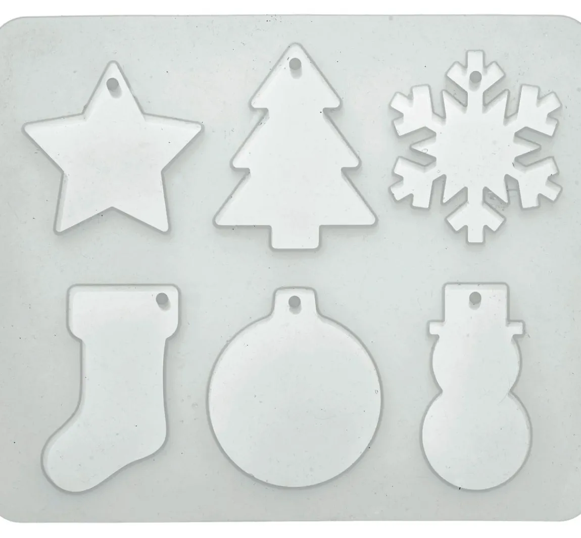 New GLOREX Silikon Gießform "Weihnachtsformen"