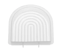 New GLOREX Silikon Kerzengießform "Bogen" mit Docht und Dochtnadel