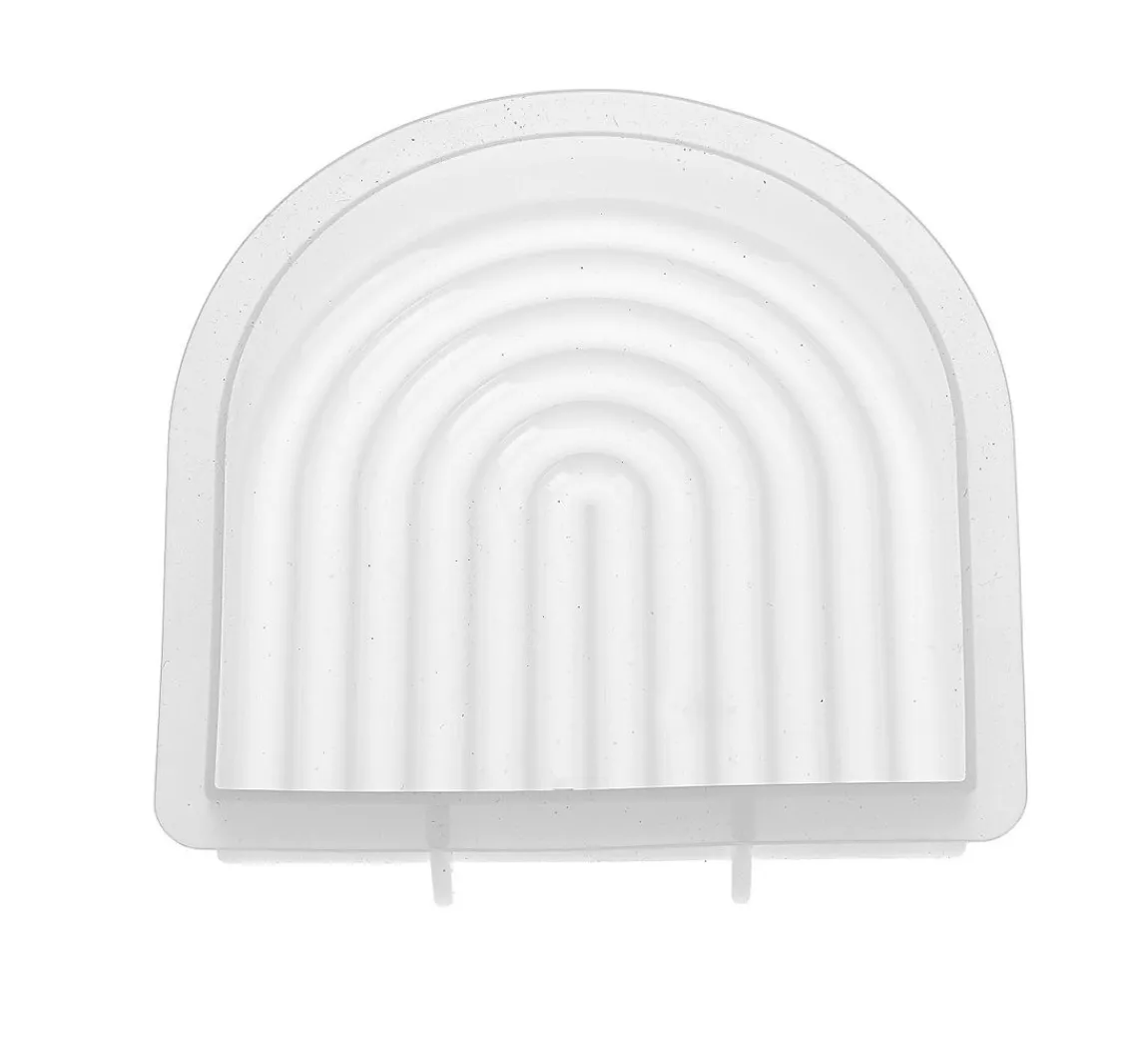 New GLOREX Silikon Kerzengießform "Bogen" mit Docht und Dochtnadel
