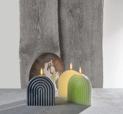 New GLOREX Silikon Kerzengießform "Bogen" mit Docht und Dochtnadel
