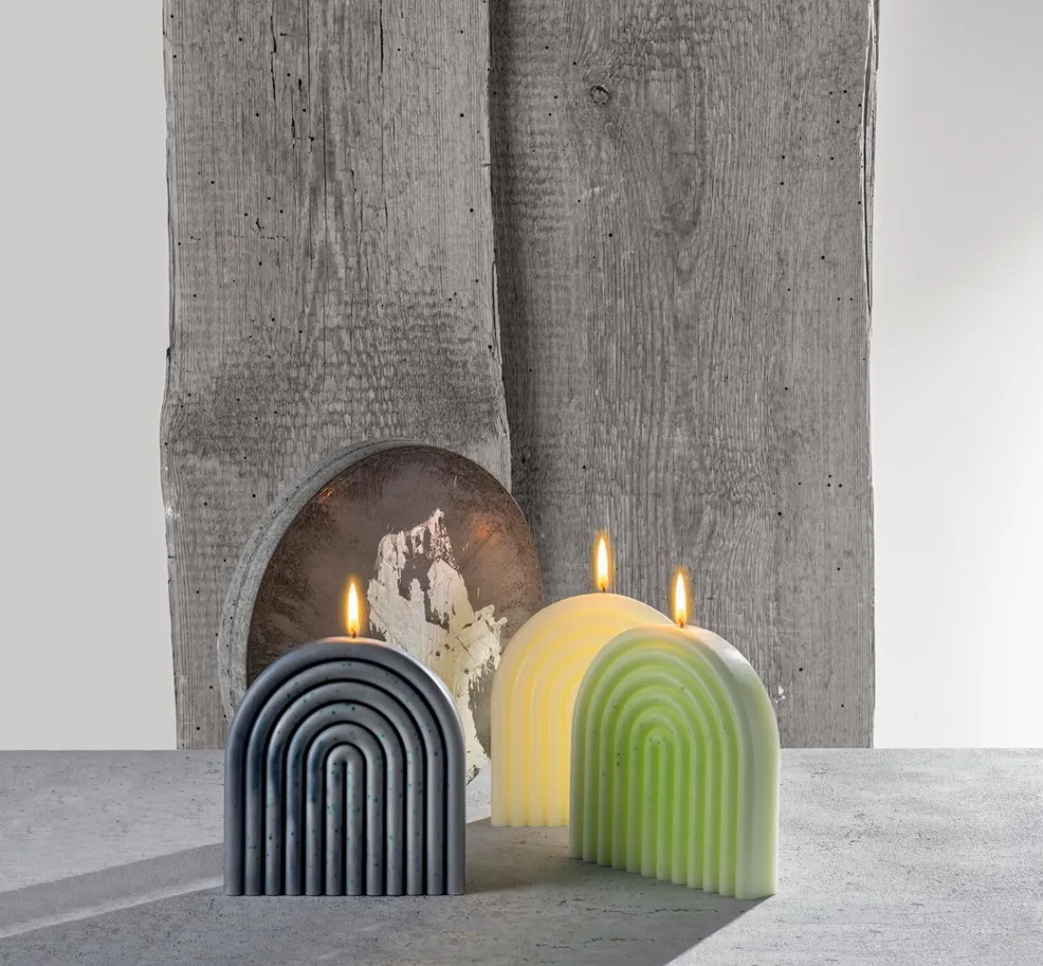 New GLOREX Silikon Kerzengießform "Bogen" mit Docht und Dochtnadel