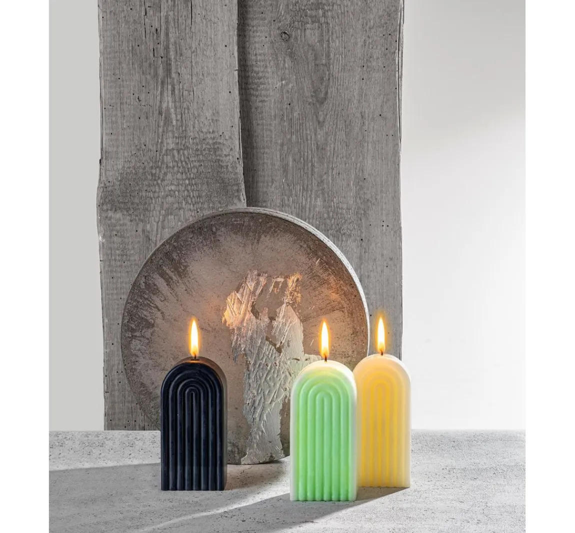 New GLOREX Silikon Kerzengießform "Bogen" mit Docht und Dochtnadel