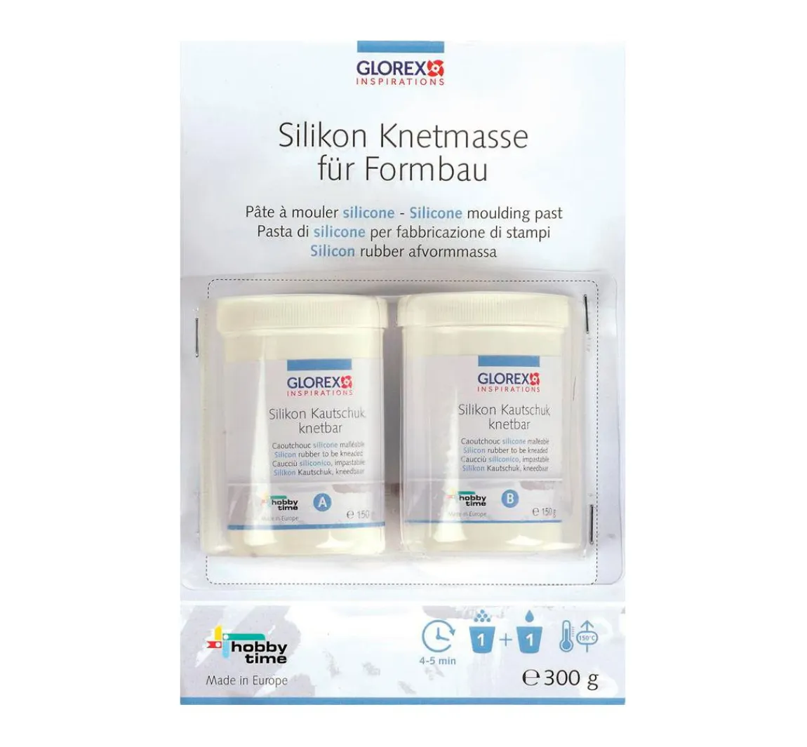 GLOREX Silikon Knetmasse für Formbau, 2-Komponenten