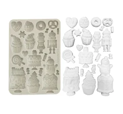 Outlet Stamperia Silikonform A5 "Candy Christmas - Cakes"