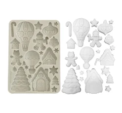 Discount Stamperia Silikonform A5 "Candy Christmas - Gingerbreads"
