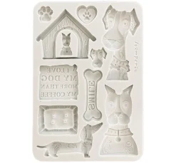 Outlet Stamperia Silikonform A5 "Furry Friends - Dogs"