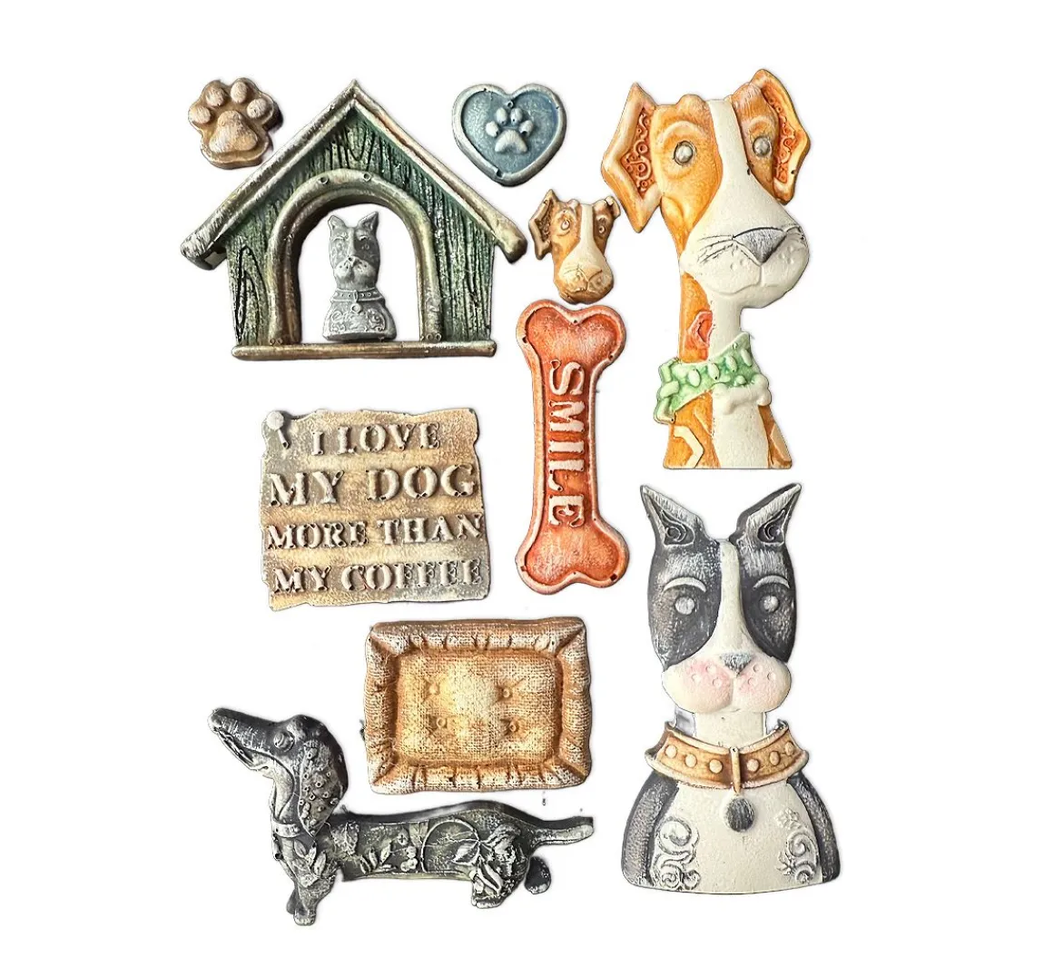 Outlet Stamperia Silikonform A5 "Furry Friends - Dogs"