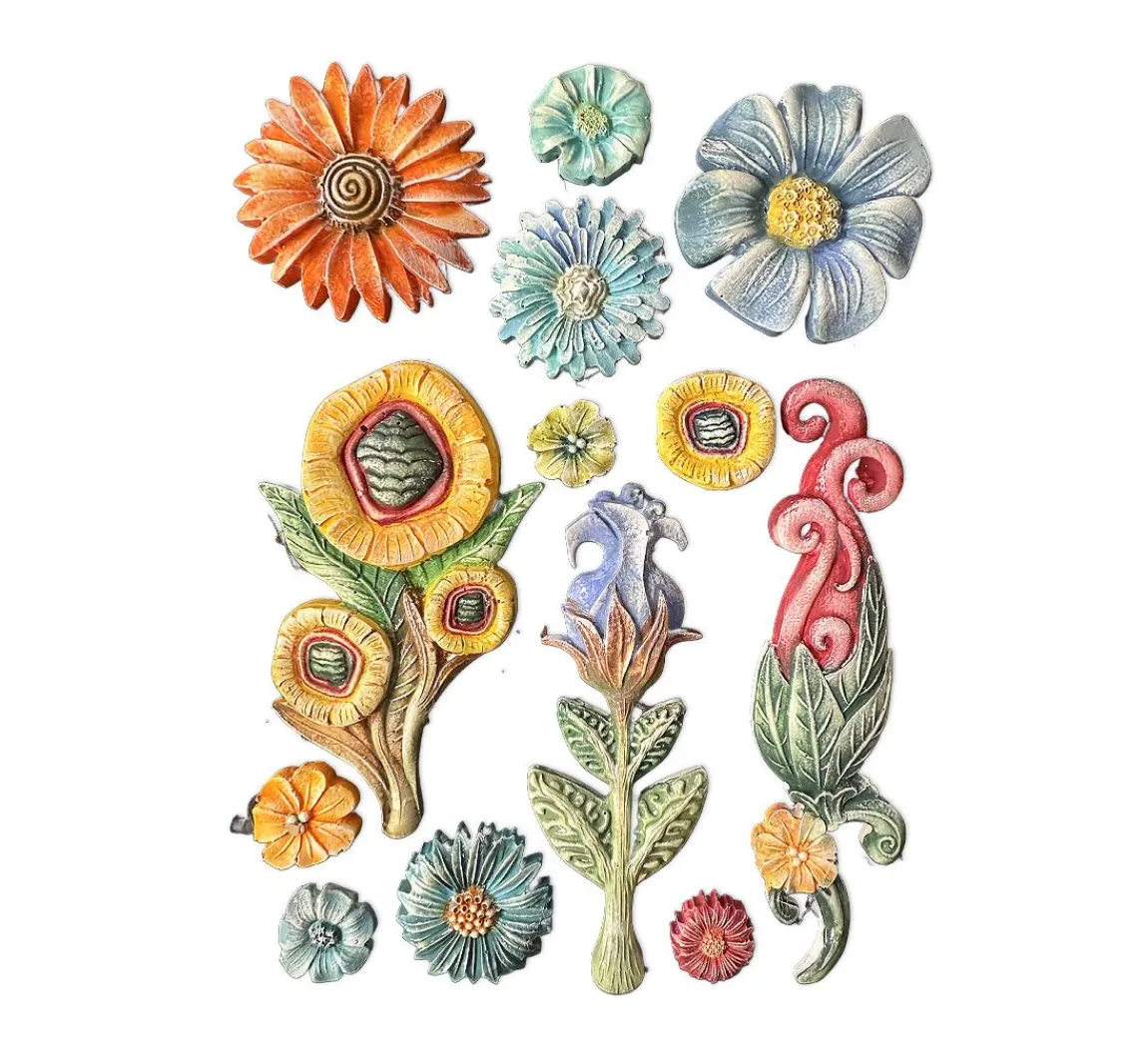Stamperia Silikonform A5 "Furry Friends - Flowers"