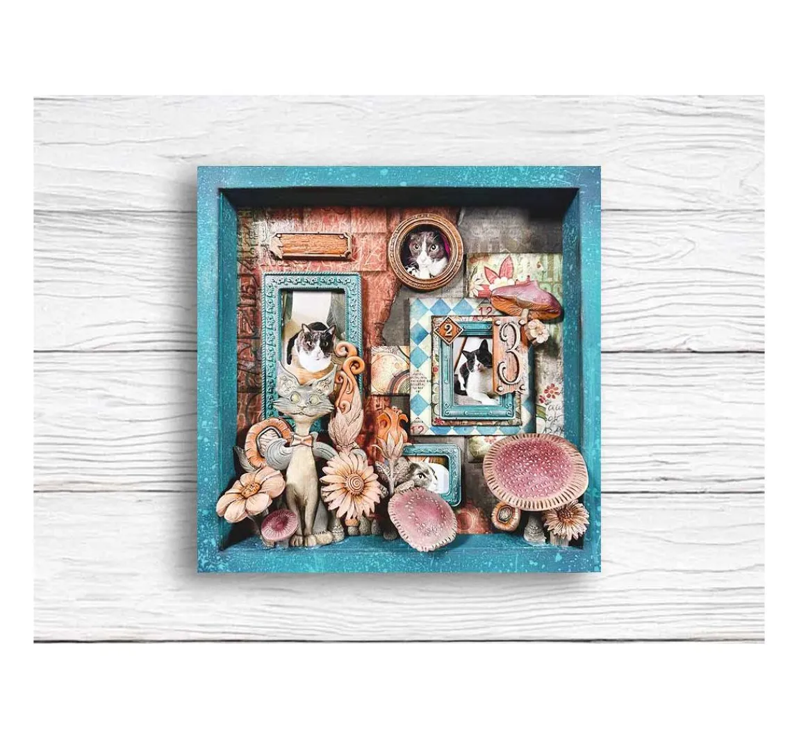 Stamperia Silikonform A5 "Furry Friends - Flowers"