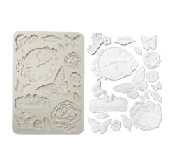 Online Stamperia Silikonform A5 "Quiet Days - Clock"