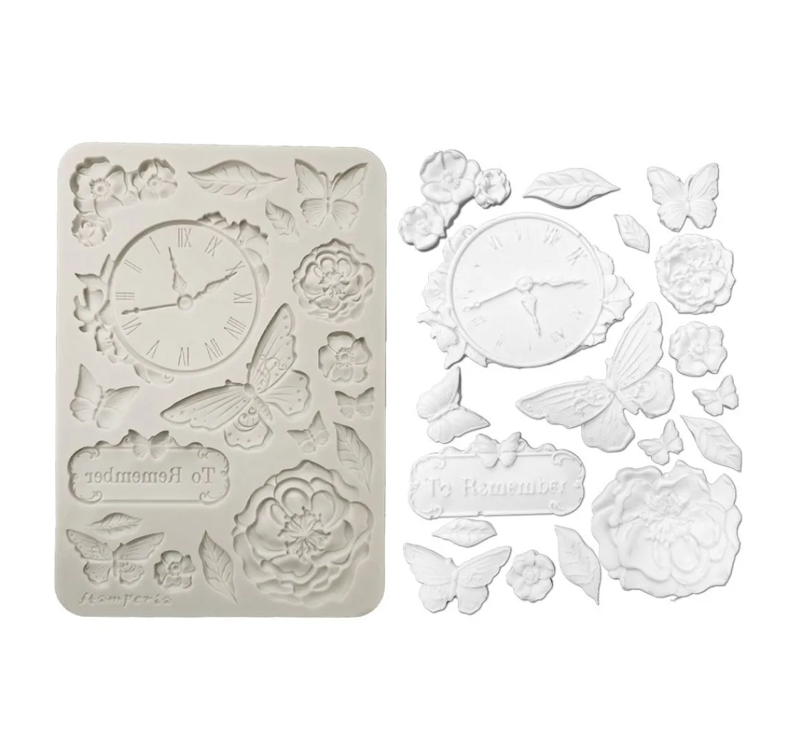 Online Stamperia Silikonform A5 "Quiet Days - Clock"