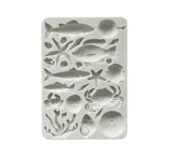 Discount Stamperia Silikonform A5 "Silent Sea - Shells & Fish"