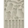 Best Stamperia Silikonform A5 "The Owl's House - Owls and Branch"