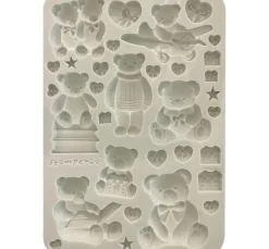 Online Stamperia Silikonform A5 "The Owl's House - Teddy & Bears"