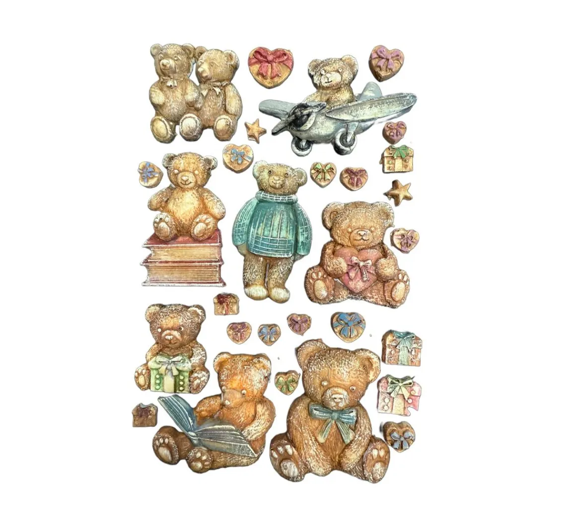Online Stamperia Silikonform A5 "The Owl's House - Teddy & Bears"
