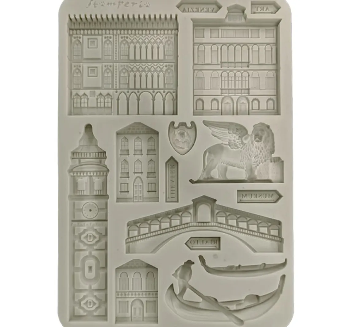 Clearance Stamperia Silikonform A5 "Venice", Monuments