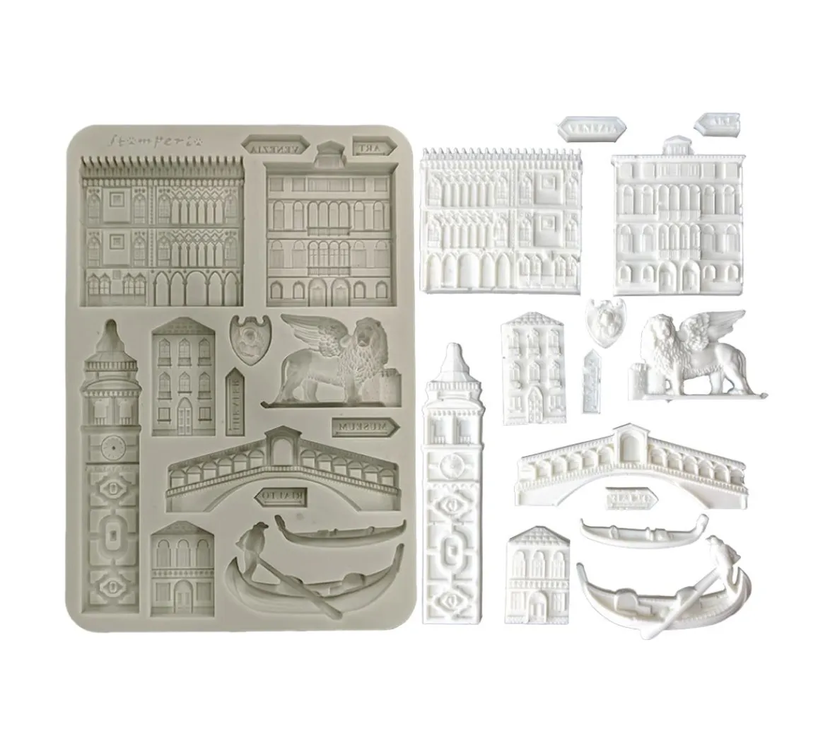 Clearance Stamperia Silikonform A5 "Venice", Monuments