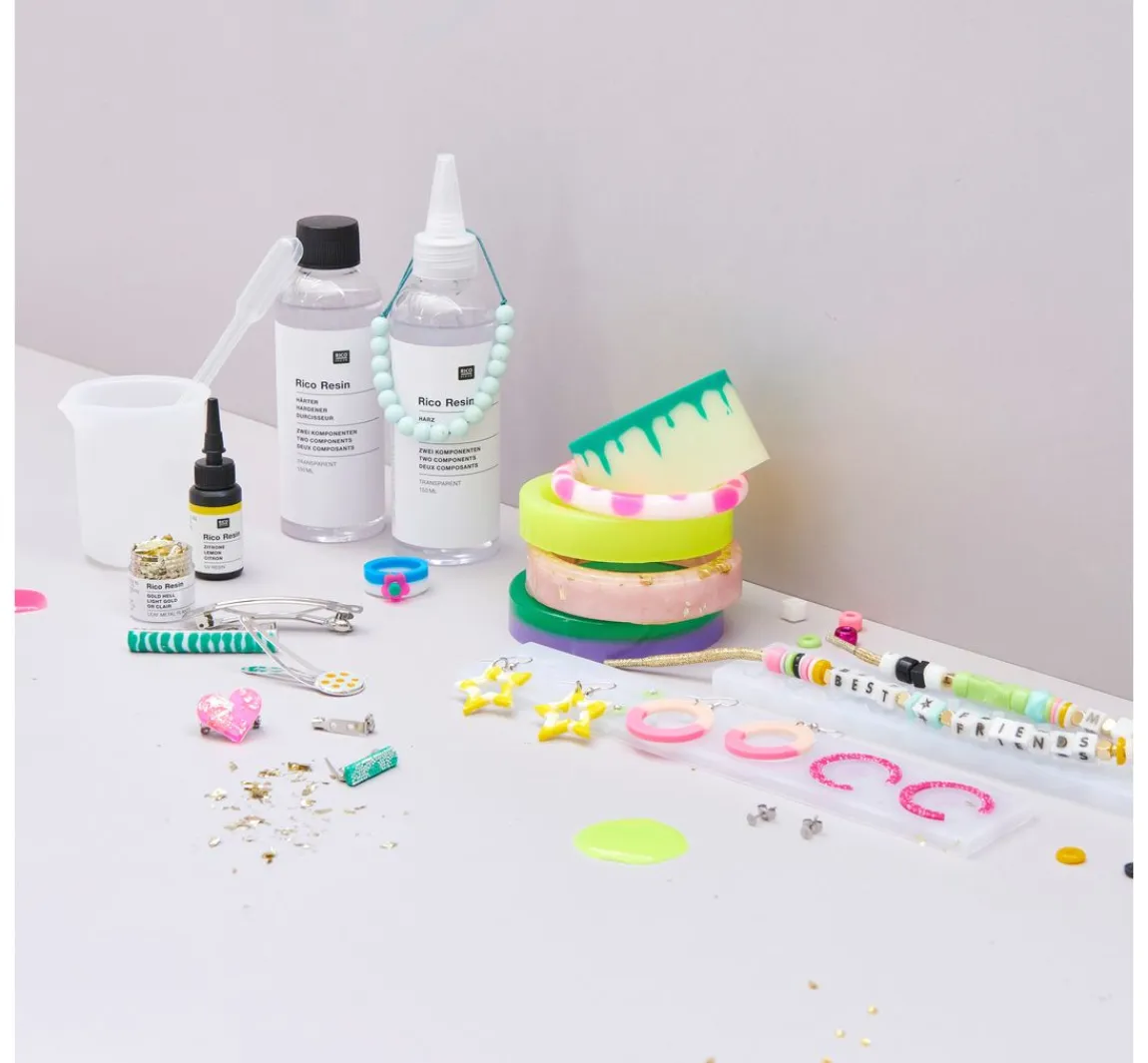 Hot Rico Design Silikonform für Schmuck "Broschen und Haarspangen"