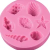 Online stafil Silikonform "Meeresmuscheln"