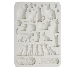 Outlet Stamperia Silikonform "Orchids and Cats - Cats"