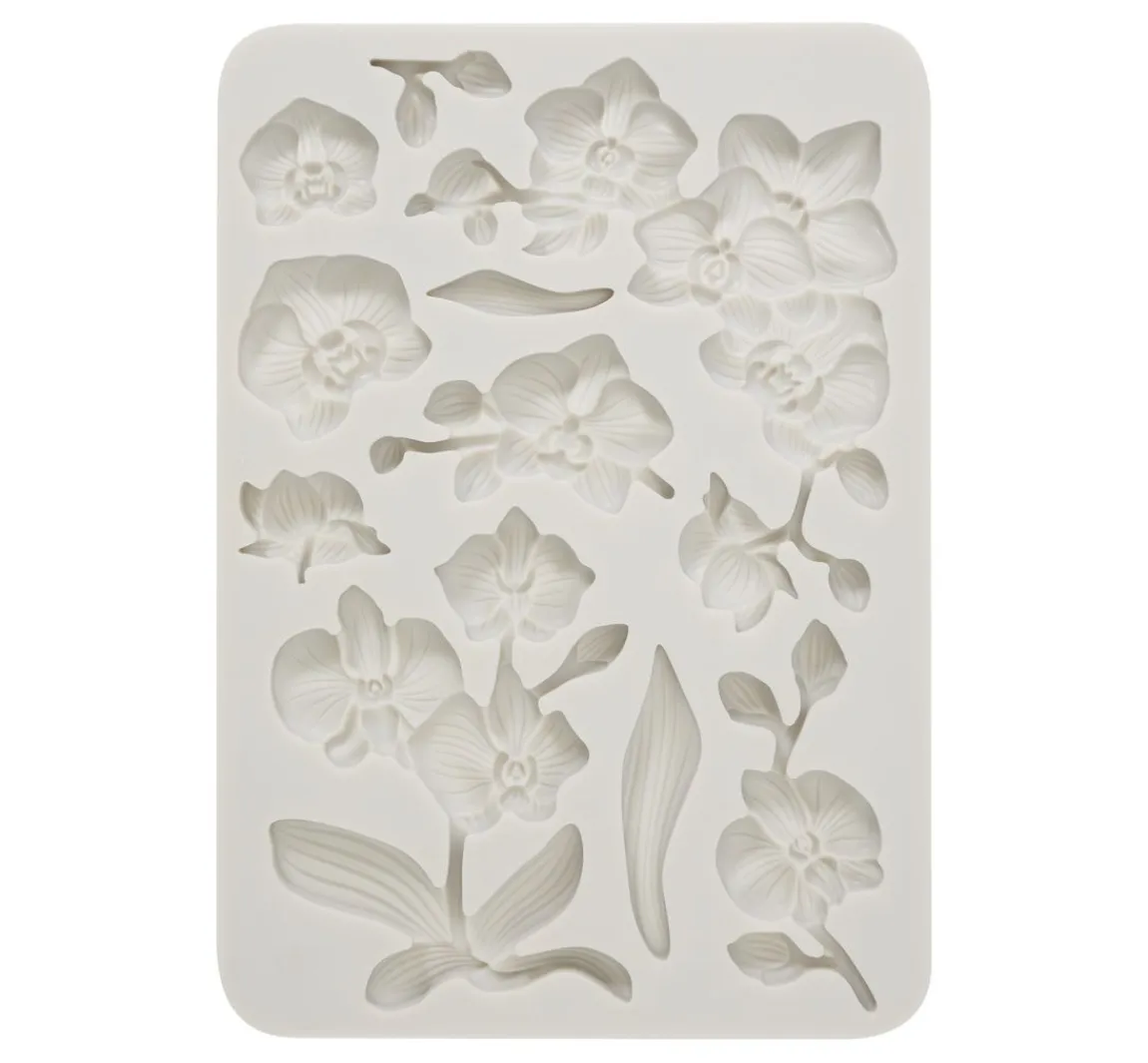 Online Stamperia Silikonform "Orchids and Cats - Orchids"