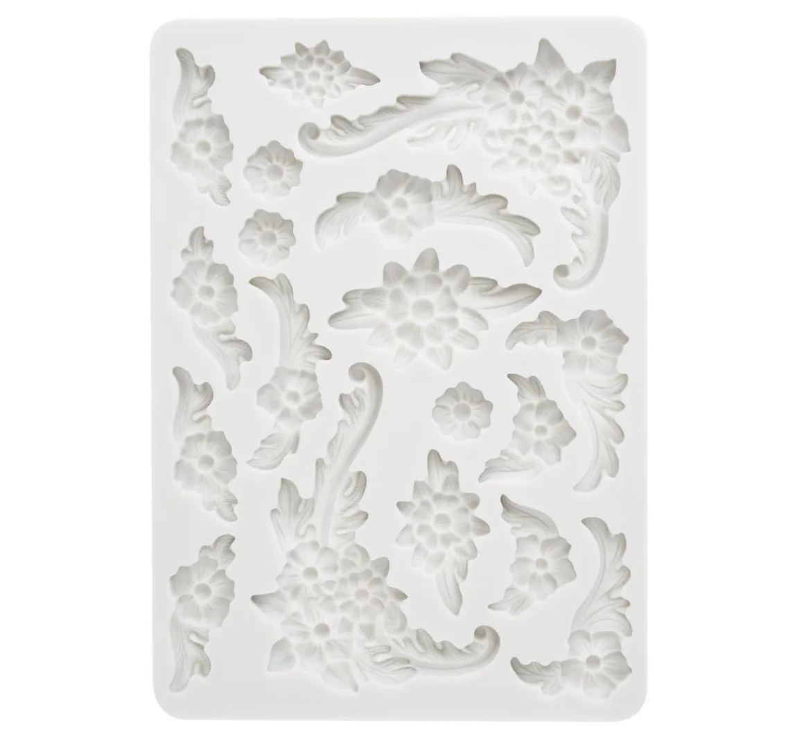 Outlet Stamperia Silikonform "Precious - Blumen Ornamente"