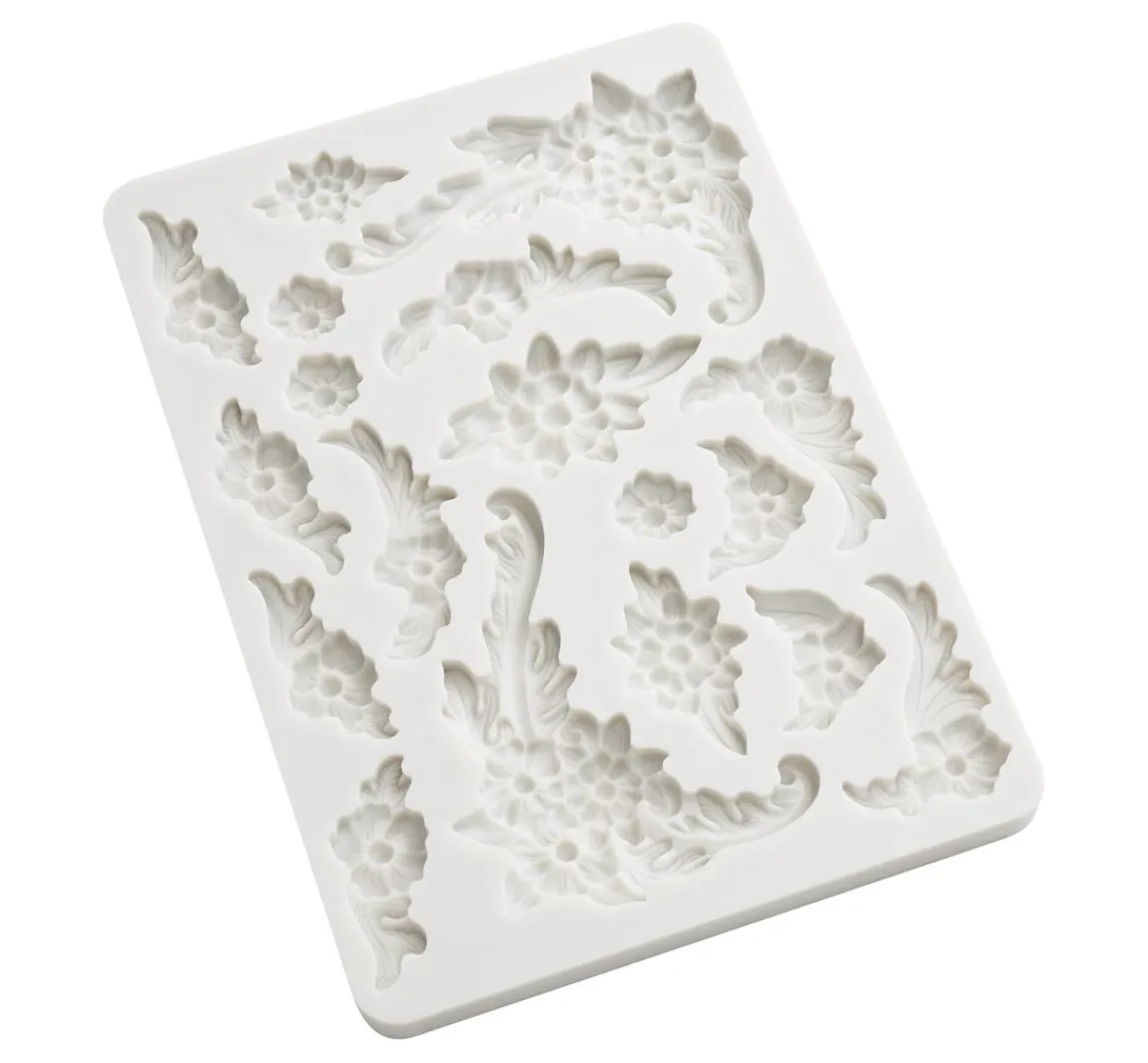 Outlet Stamperia Silikonform "Precious - Blumen Ornamente"