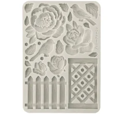Best Stamperia Silikon-Gießform "House of Roses"