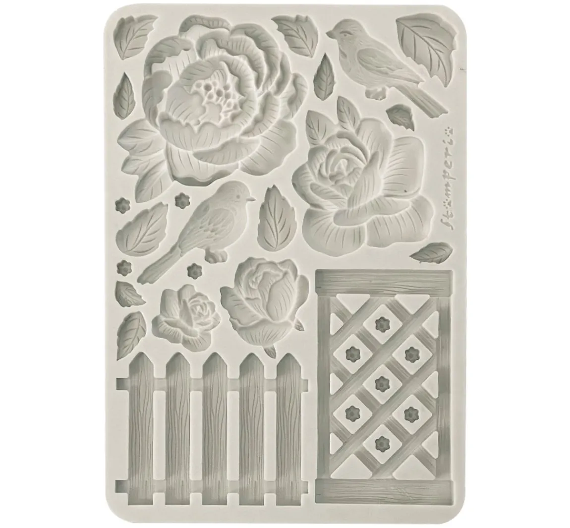 Best Stamperia Silikon-Gießform "House of Roses"
